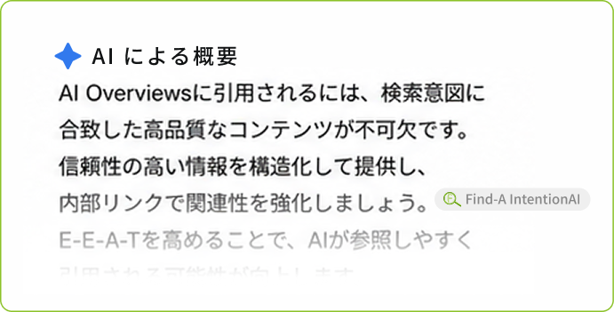 AIによる概要のイメージ